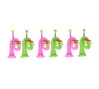 Yardwe 6 pcs Inflatable Trumpet Lightweight PVC Musical Instrument Party Decoration for Boys and Portable Stage Props for Gatherings and Play