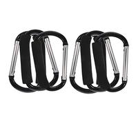 Yardwe 6 Pcs Large Stroller Hooks Convenient Stroller Hangers Bag Carrying Carabiner Clips for Prams and Shopping Carts Portable and Easy to Use Parents