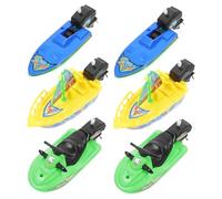 Yardwe 6 Pcs Plastic Bath Toy Boats for Toddlers Colorful Sailboat Decor Water Play Bath Toys Set for Boys and Girls Random Color