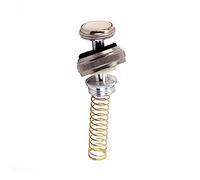 Yardwe 6-Piece Trumpet Repair Parts Set with Springs Includes Finger Buttons and Caps Compatible with Most Trumpets Silver Finish