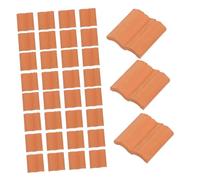 Yardwe 60pcs Mini Roof Tiles for Micro Landscape DIY Realistic Lightweight Architectural Micro Building Roof Tiles for Craft Dollhouse Space Saving Model Accessories