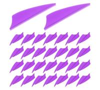 Yardwe 60pcs Plastic Arrow Fletchings with Shield Shape for Arrows Lightweight and Sturdy Vanes for Enhanced Shooting Precision in Recreational Shooting and Archery Practice