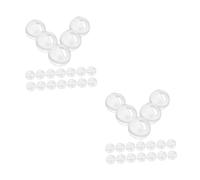 Yardwe 60pcs Plastic Noisemaker Balls for Sensory Toys Play Rattle Inserts for Puppet Accessories Sound Maker Rattle for Doll Repair Kit Interactive Toys for Month Old Boy Girl