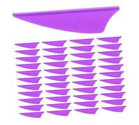 Yardwe 60pcs Shield Shape Plastic Arrow Vanes Lightweight Archery Fletchings for Outdoor Target Shooting Practice Precision Stabilizing Arrow Tail Accessories for Consistent Flight and