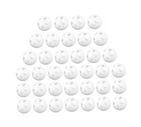 Yardwe 60pcs White Rattle Balls Inserts for Crochet Safe Plastic Noise Maker for DIY Plush Repairs Newborn Sensory Shaker Bell Craft Replacement Parts