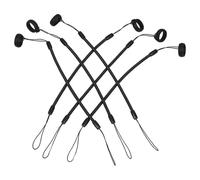 Yardwe 6pcs Black Retractable Pen Holder Necklace for Nurses and Construction Workers, Lightweight and Resistant to Breaking, Plastic and Silicone Material, for Holding Styluses