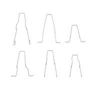 Yardwe 6pcs Car Headlight Retainer Clamps Iron Bulb Retaining Spring Clips Compatible Vehicle Headlamp Bulbs for Secure Beam Holder