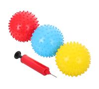 Yardwe 6Pcs Colorful Inflatable Sensory Balls Spiky Texture for Tactile Development Play Balls with Pump for Gross Motor Skills for Interactive Playtime