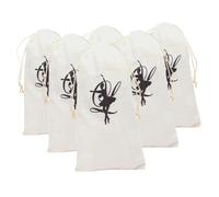 Yardwe 6pcs Drawstring Dance Shoe Bags Dustproof Ballet Shoe Storage Pouches for Easy Organization Portable Canvas Versatile Storage for Ballet Accessories and Travel Essentials