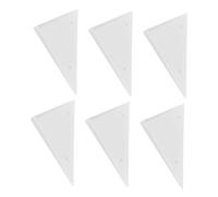 Yardwe 6pcs Foosball Table Triangle Corner Guards Replacement Parts Plastic Edge Protectors for Football Table Accessories Foosball Desk Corner Parts for Game and Party Use