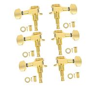 Yardwe 6pcs Fully-enclosed Guitar Tuners Acoustic Guitar Tuners Locking String Function for Electric Simple to Use Musical Instrument for Home Practice
