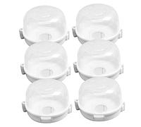 Yardwe 6pcs Gas Protective Cover Gas Stove Knob Covers for Boys and Girls for Kitchen Use
