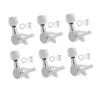 Yardwe 6pcs Guitar String Tuning Pegs Locking Guitar Machine Heads Fully Enclosed Tuner and Stable for Long Use