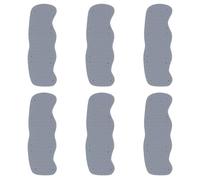 Yardwe 6pcs Hard Hat Sweatbands Sweat Absorbing Pad for Hat Multipurpose Sweatband with Snap Fasteners Design Delicate Edging Sewing Sponge Pu Material Prevents Sweat Falling to Eyes