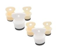 Yardwe 6pcs Hot Water Bottle Caps and Rubber Sealing Stoppers with Large Medium and Small Washers Replacement Silicone Water Bottle Lid Set in Winter