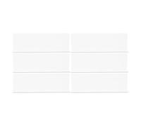 Yardwe 6pcs L-shaped Separator Sorting Blockers Plastic Shelf Divider Easy to Clean Gap Blocking Design for Home and Store Cabinet Organization