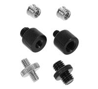 Yardwe 6pcs Microphone Desk Mount Adapter Metal Screw for Tripod Stand Mini Mic Attachment Thread Adaptor