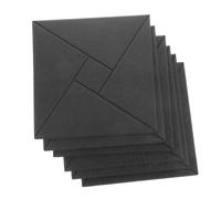 Yardwe 6pcs Self-adhesive Acoustic Panels Soundproofing with High-density Polyester Fiber for Music Studios Bedrooms Home Cinemas Speaker Isolation and Noise Reduction