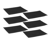 Yardwe 6pcs Self Adhesive Suede Sole Pads for Dance Shoes, Black | Trim to Fit, Fine Suede Surface Texture, Smoother Pivots, Protects Soles for Instructors, Jazz Footwear