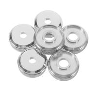 Yardwe 6pcs Small Nut Trumpet Valve Screw Cap Cornet Finger Buttons Instrument Valve Caps and Piston Buttons for