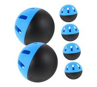 Yardwe 6pcs Soft Hollow EVA Baseball Practice Balls for Beginners Lightweight Perforated Training Balls for Indoor Outdoor Use Precision Control Skill Development