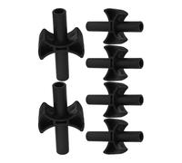 Yardwe 6pcs Trampoline Pole Protection Spacers Cross Shaped Pads for Safe Maintenance Repairs Durable Caps for Outdoor Family Fun Friendly Design for Enhanced Stability
