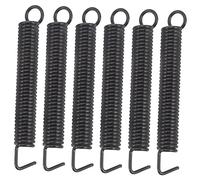 Yardwe 6pcs Tremolo Bridge Springs for Electric Guitar Guitar Parts Dual Hook Tension Springs for String and Tremolo Arm Adjustments