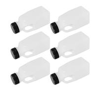 Yardwe 6pcs Yogurt Bottles Juicing Bottles Tightly Sealing Preserves Freshness Pp Material 320ml Flat-bottomed for Lunch and Tucking into A Bag