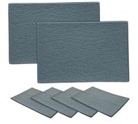 Yardwe 6Sheets Miniature Roof Tiles Simulated Small Roof Tiles for DIY House Props Weathered Grey for Table Scenery and Dollhouse Roofing