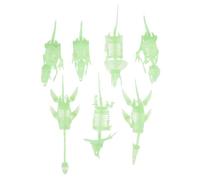 Yardwe 7Pcs Glow Dark Dinosaur Skeleton Model for Realistic PVC Dino Figures for Creative Play Educational for Boys