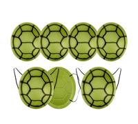 Yardwe 7PCS Turtle Shell Costume Halloween Cosplay Costume EVA Tortoise Dress Up Performance Photo Props for Boys Girls, Green