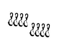 Yardwe 8 pcs Heavy Duty Rotatable Stroller Hooks with Strong Hook Loop Design Durable Stroller Hangers for Bags Keys Wallets Portable Lightweight Practical for Parents and Everyday Use