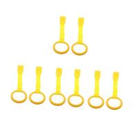 Yardwe 8 pcs Pull Rings for Crib and Playpen Versatile Hanging Walking Assist Tools for Exercise Arm Strength and Motor Skills Development Easy to Install Yellow