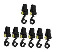 Yardwe 8 Pcs Stroller Hooks Heavy Duty Plastic Multipurpose Bag Hangers for Shopping Bags Purse Easy Installation Buggy Pram Accessories