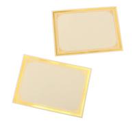 Yardwe 8 Sheets Award Paper Diploma Paper Workmanship Gold Foil Finish Colour Not Easy to Peel Off End of Year Awards for Teachers and Volunteers