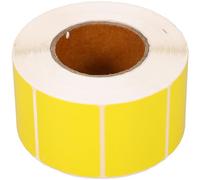 Yardwe 800pcs A Roll Label Stickers Printable Label 40x30mm Thermal Paper Multi-Functional Easy to Use Yellow Matte Finish for Price Labeling and Office Projects