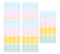 Yardwe 80pcs Waterproof Name Tag Stickers with Firm Adhesion, Assorted Colour Paper Labels, Peel and Stick Design for Group Activities and Office Meetings