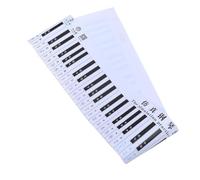 Yardwe 88-key Piano Keyboard Practice Chart Simplified Notation and Finger Number Simulation, 1:1 Scale Black and Paper for Learning and Teaching Piano