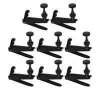 Yardwe 8Pcs Black Violin Fine Tuning Adjusters 4/4-3/4 String Adjuster Metal Violin Accessories for Professional and Amateur Players