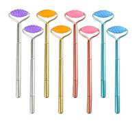 Yardwe 8pcs Creative Shape Gel Ink Pens for Students, Smooth Writing Portable Plastic Pens for Note Taking and Work, Convenient to Use and Store, Assorted Colour Stationery