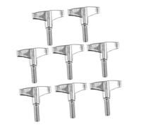 Yardwe 8pcs Cymbal Wing Screws for Drum Stand Tool Wing Nuts with Slip Shock Absorption Secure Drum Hardware Replacement Parts for Music Performance