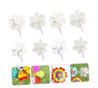 Yardwe 8pcs DIY Paper Windmills for Creative Graffiti Painting Educational Drawing to Enhance Fine Motor Skills Hand Eye Coordination and Imagination Mixed Styles