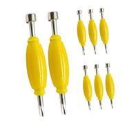 Yardwe 8pcs Double Headed Mini Screwdrivers for Fingertip Board Repair Small Flathead Precision Tools Kit with Portable Case Versatile Fingerboard Accessories for Quick The Go Fixes