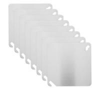 Yardwe 8pcs Electric Box Panel Junction Box Cover Plate Stainless Steel Square Flat Silver Household and Industrial Use