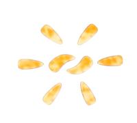 Yardwe 8pcs Guzheng Finger Picks, Tortoiseshell Molecule Finger Nail Protectors, Wear-resistant Practice Fake Nails, Loud Sound, Adult and Child Performance