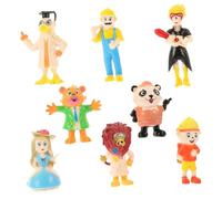 Yardwe 8Pcs Miniature Animal Figurine Cute Puppet Decor for Desktop Garden and Dollhouse Craft Ornament for Vivid Scene Layout and Play