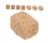 Yardwe 8pcs Miniature Dollhouse Hay Bales Realistic Tiny Straw Haystack Models Durable Wood Craft Farm Accessories for DIY Micro Landscape and Rustic Home Decor