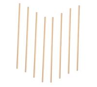 Yardwe 8pcs Miniature Dollhouse Wood Trim Molding Natural Wooden Strips for DIY Wall Border Furniture Baseboard Decoration Flexible Craft Supplies for Tiny House Building