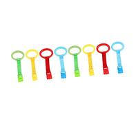 Yardwe 8pcs Pull Ring for Crib Learning Standing Crib Hanging Ring Hand Pull for Nursery Accessories and Helping Toddlers up Exercises