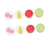 Yardwe 8pcs Reusable Cold Eye Masks Multi-function Cooling Gel Pads for Sleep and Travel Fruit-shaped Ice Compress for Eye Relief and Swelling Reduction Portable Outdoor Sleep Mask